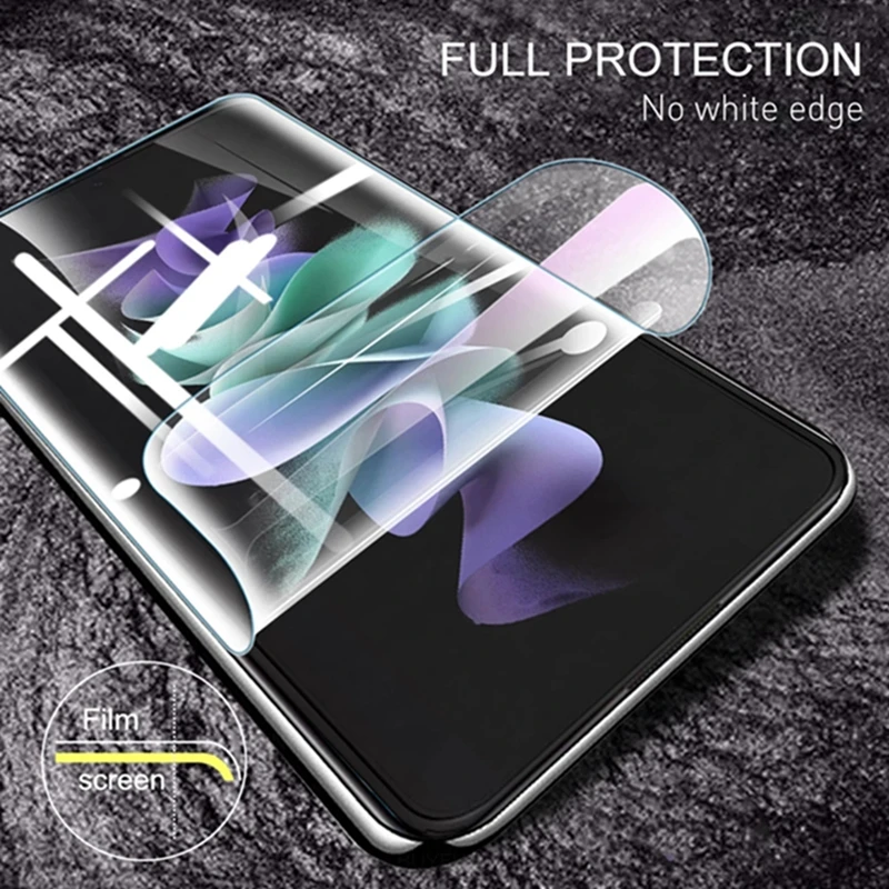 2 adet HD Hidrojel ekran koruyucu film Samsung Galaxy Z Flip4 Yumuşak koruyucu film Samsung Z Flip3 Flip5 Telefon koruyucu film
